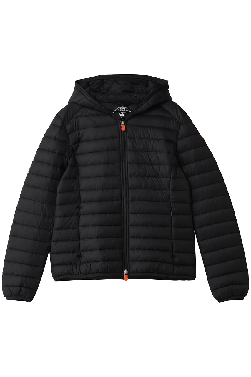 セーブ・ザ・ダック/SAVE THE DUCKのDAISY  D33620W GIGA/フーディーキルティングジャケット(ブラック/D33620WGIGA21)