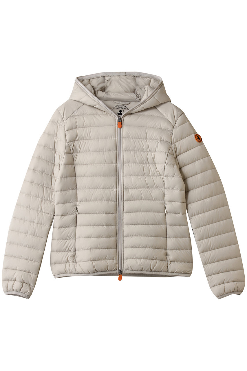 セーブ・ザ・ダック/SAVE THE DUCKのDAISY  D33620W GIGA/フーディーキルティングジャケット(レイニーベージュ/D33620WGIGA21)