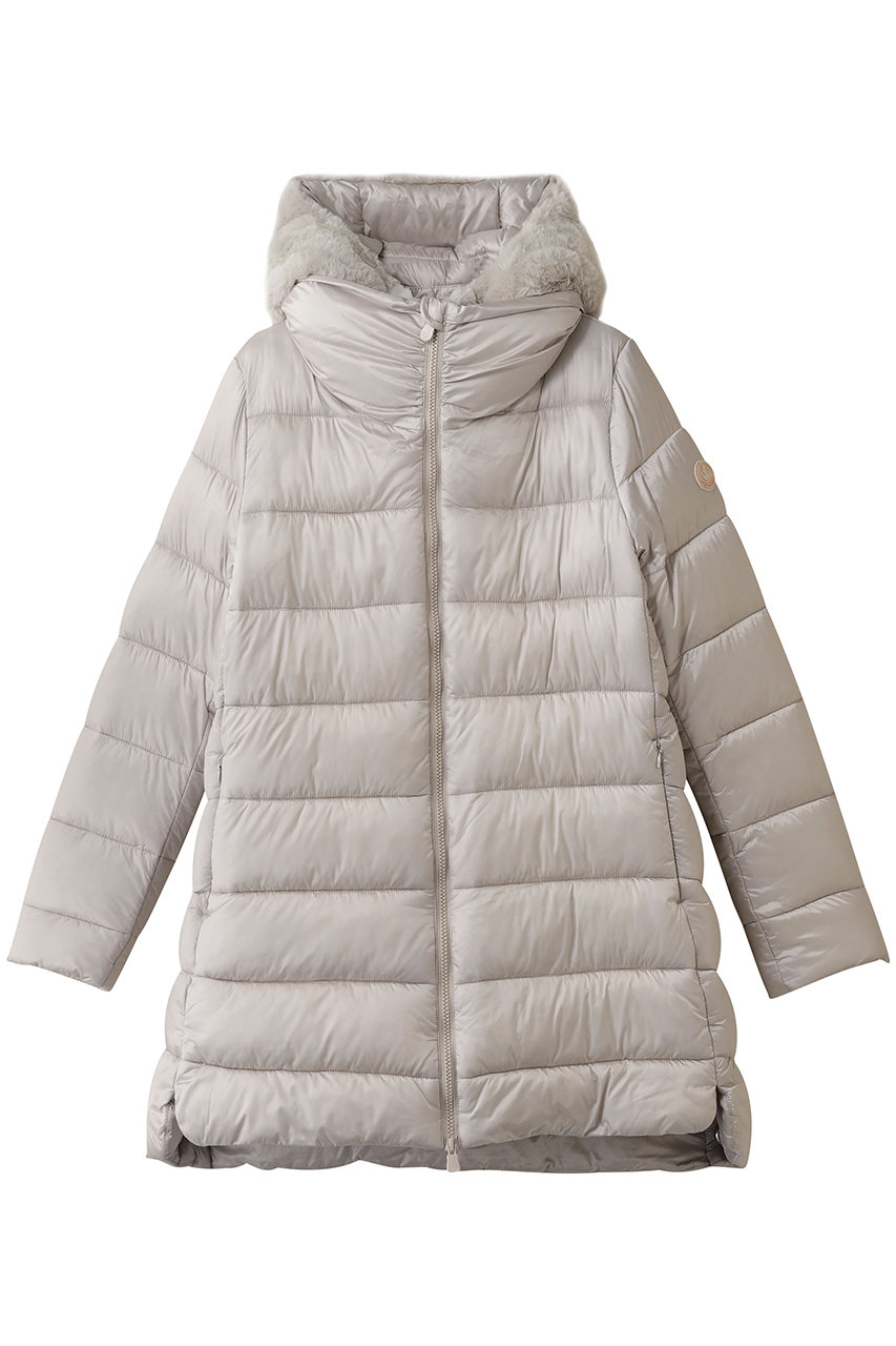 SAVE THE DUCK MATILDA D40280W JADE/フーディーキルティングロングコート (レイニーベージュ, 2) セーブ・ザ・ダック ELLE SHOP SAVE THE DUCK MATILDA D40280W JADE/フーディーキルティングロングコート (レイニーベージュ, 2) セーブ・ザ・ダック ELLE SHOP