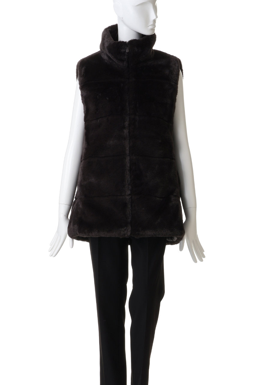 新品！タグ付き！ファー付きリバージレ セール】[裏ファー]2WAYヴィンテージライクファー付フェイクレザー