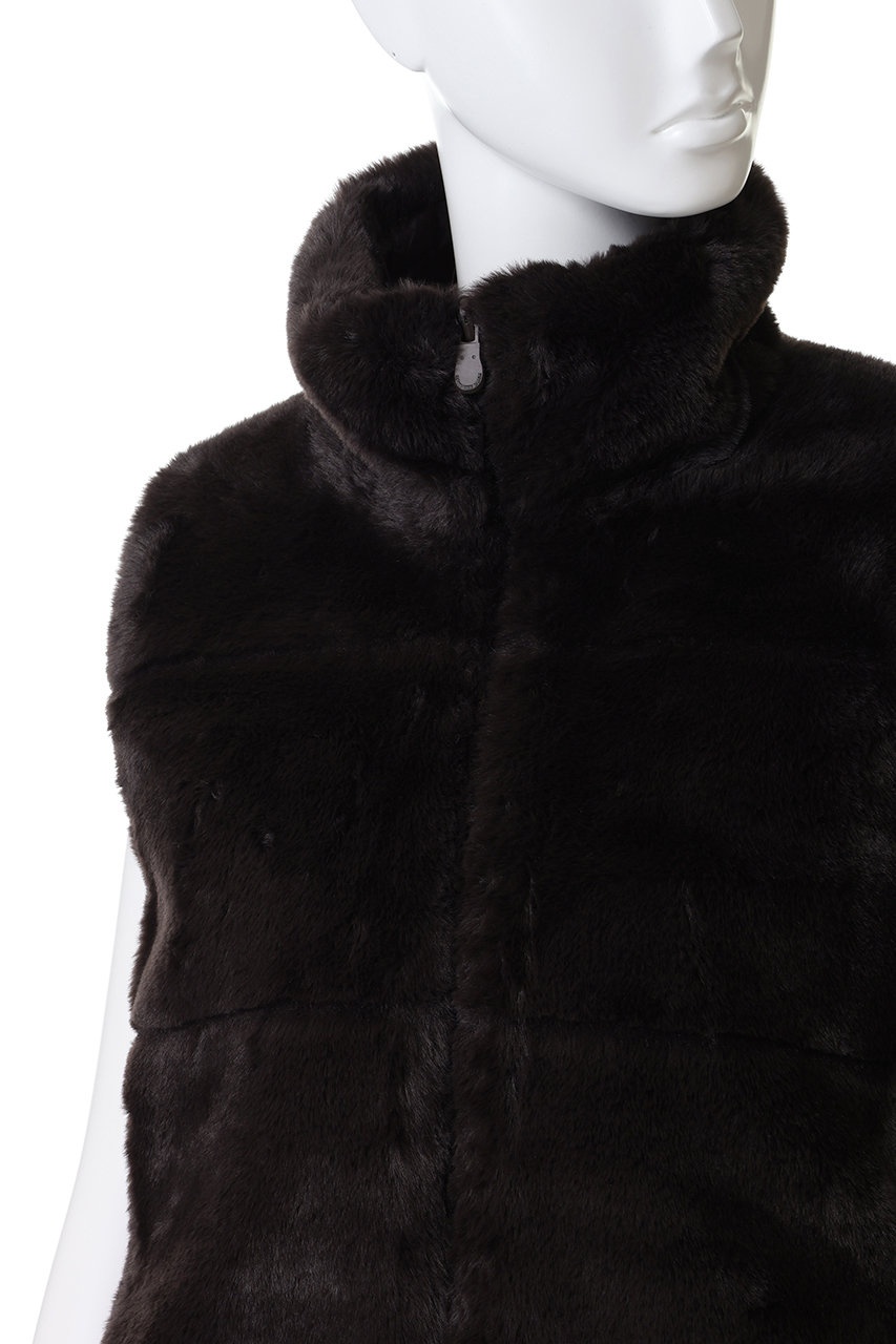 新品！タグ付き！ファー付きリバージレ セール】[裏ファー]2WAYヴィンテージライクファー付フェイクレザー