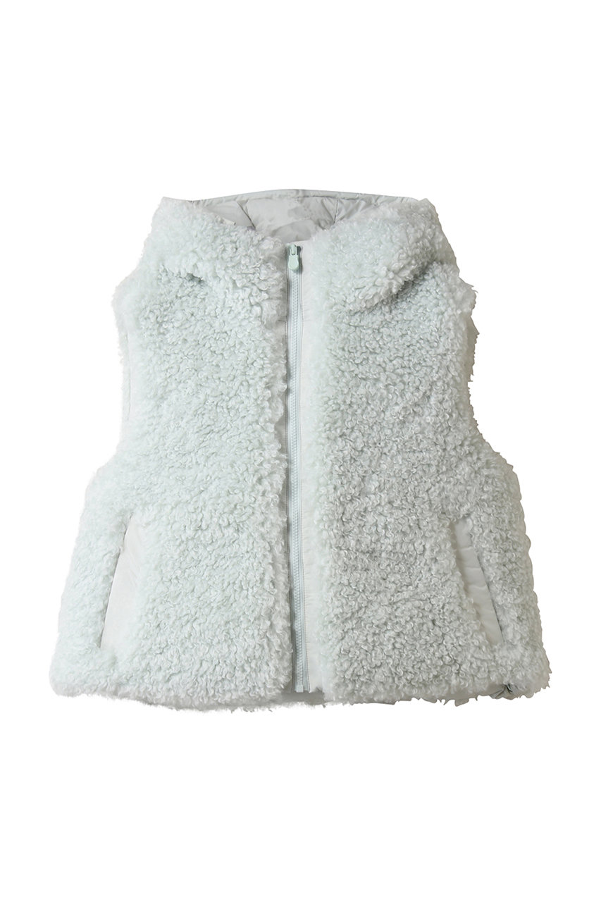 AYLAD82501W CURL/フェイクファーコショートジレ