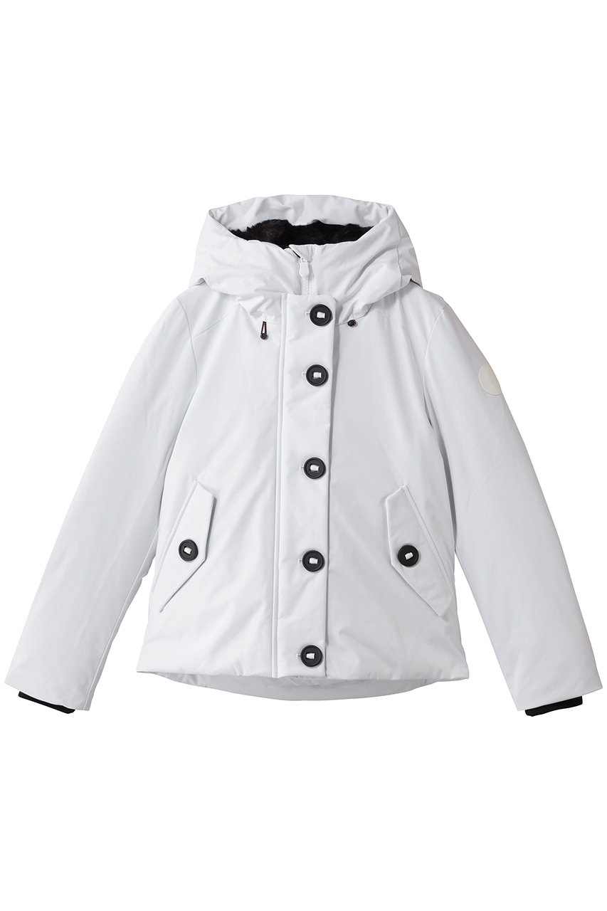 SAVE THE DUCK SHANON P30414W SMEG/フーディーフロントボタンショートコート (ホワイト, 2) セーブ・ザ・ダック ELLE SHOP SAVE THE DUCK SHANON P30414W SMEG/フーディーフロントボタンショートコート (ホワイト, 2) セーブ・ザ・ダック ELLE SHOP