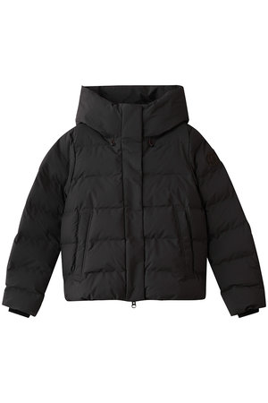 セーブ・ザ・ダック/SAVE THE DUCKのARENA P32533W LEAF/スタンドカラーショートコート(110900/110902)