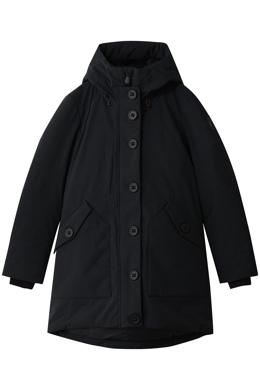 SAVE THE DUCK SIAN P40413W SMEG/フロントボタンロングコート (ブラック, 2) セーブ・ザ・ダック ELLE SHOP SAVE THE DUCK SIAN P40413W SMEG/フロントボタンロングコート (ブラック, 2) セーブ・ザ・ダック ELLE SHOP