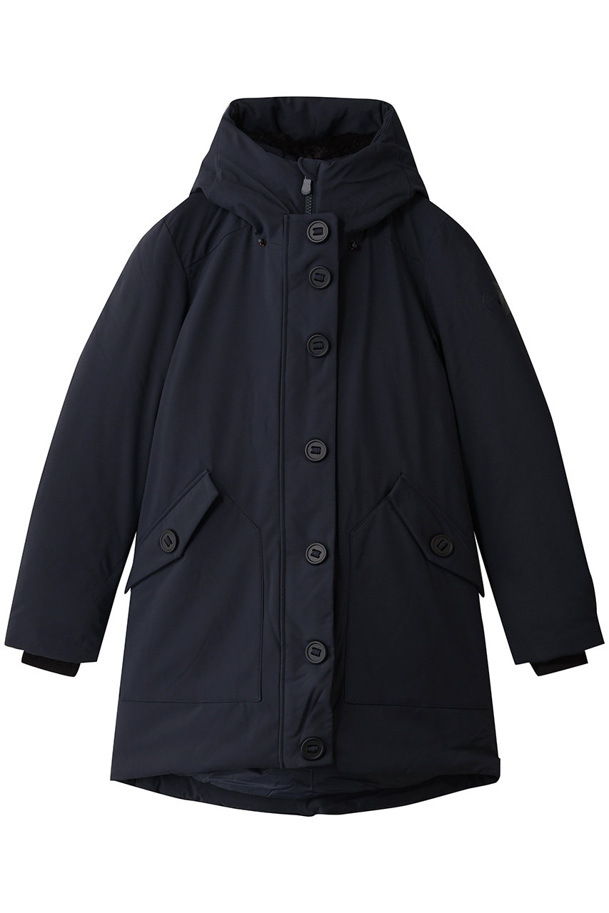 SAVE THE DUCK SIAN P40413W SMEG/フロントボタンロングコート (ブルーブラック, 1) セーブ・ザ・ダック ELLE SHOP SAVE THE DUCK SIAN P40413W SMEG/フロントボタンロングコート (ブルーブラック, 1) セーブ・ザ・ダック ELLE SHOP