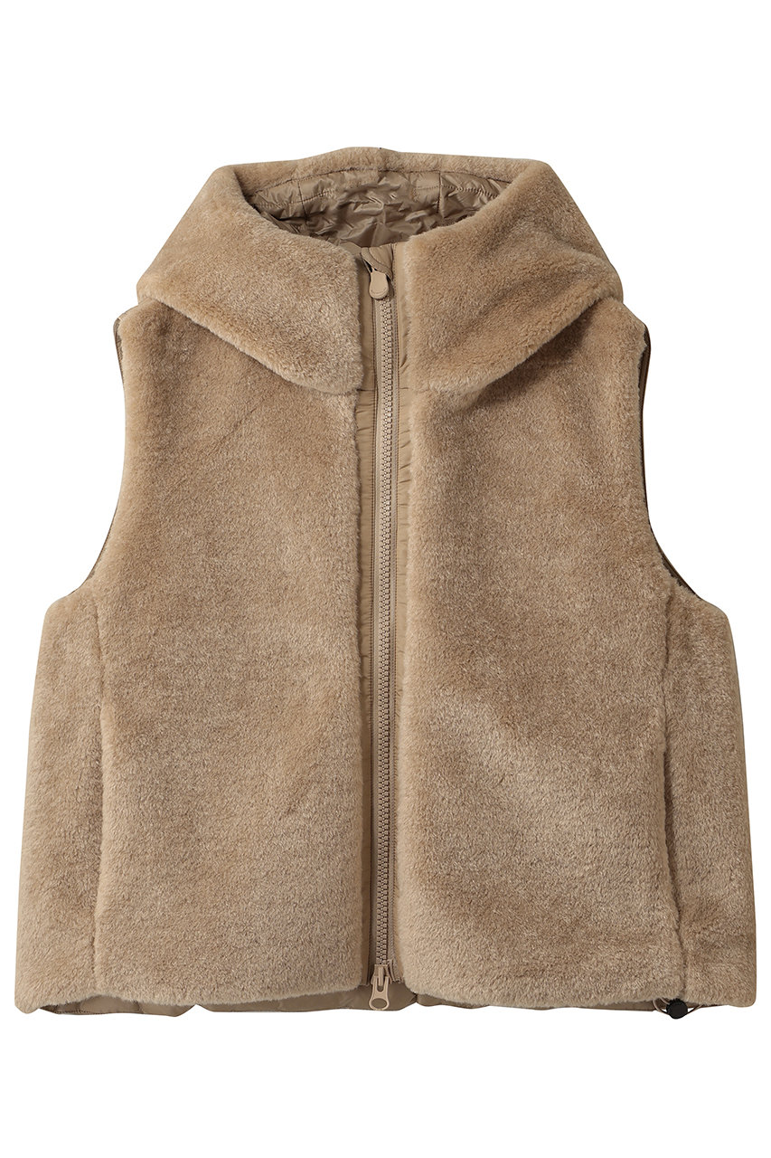 SAVE THE DUCK YOGI D83095W ボアベスト (ストーンベージュ, 1) セーブ・ザ・ダック ELLE SHOP