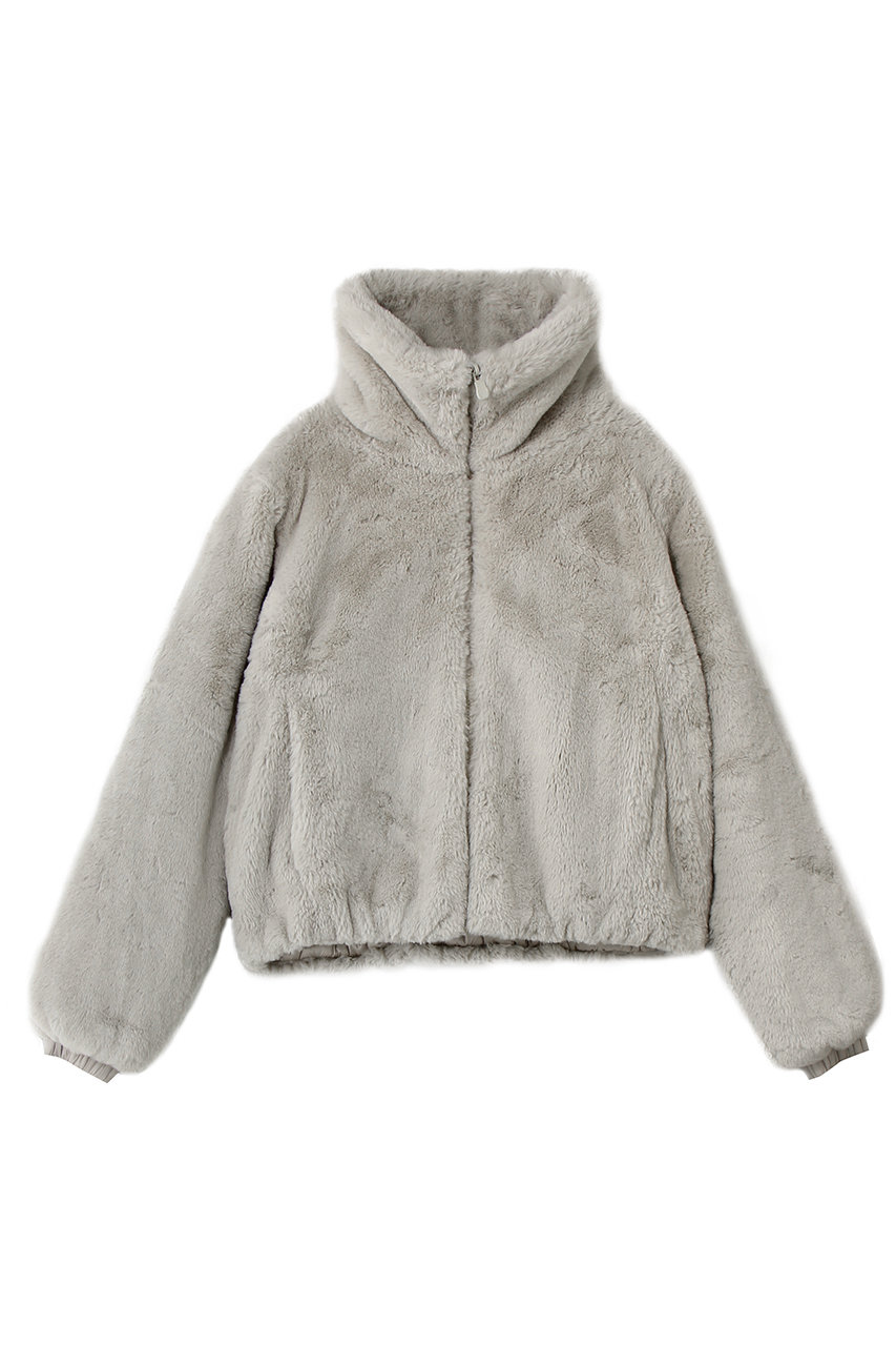 SAVE THE DUCK FURY D31352W ショートボア リバーシブルジャケット (レイニーベージュ, 1) セーブ・ザ・ダック ELLE SHOP