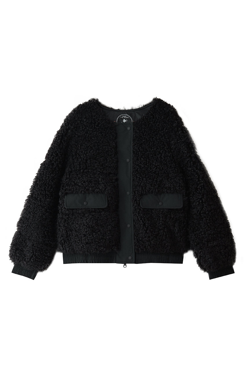 SAVE THE DUCK CURL D33213W キルティングカーディガンジャケット (ブラック, 2) セーブ・ザ・ダック ELLE SHOP