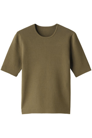 エステータ/estetaのコットンシルク5分袖ニット(110300/110301)