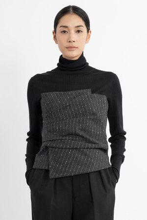 エステータ/estetaのストライプシークインビスチェ(110400/110401)