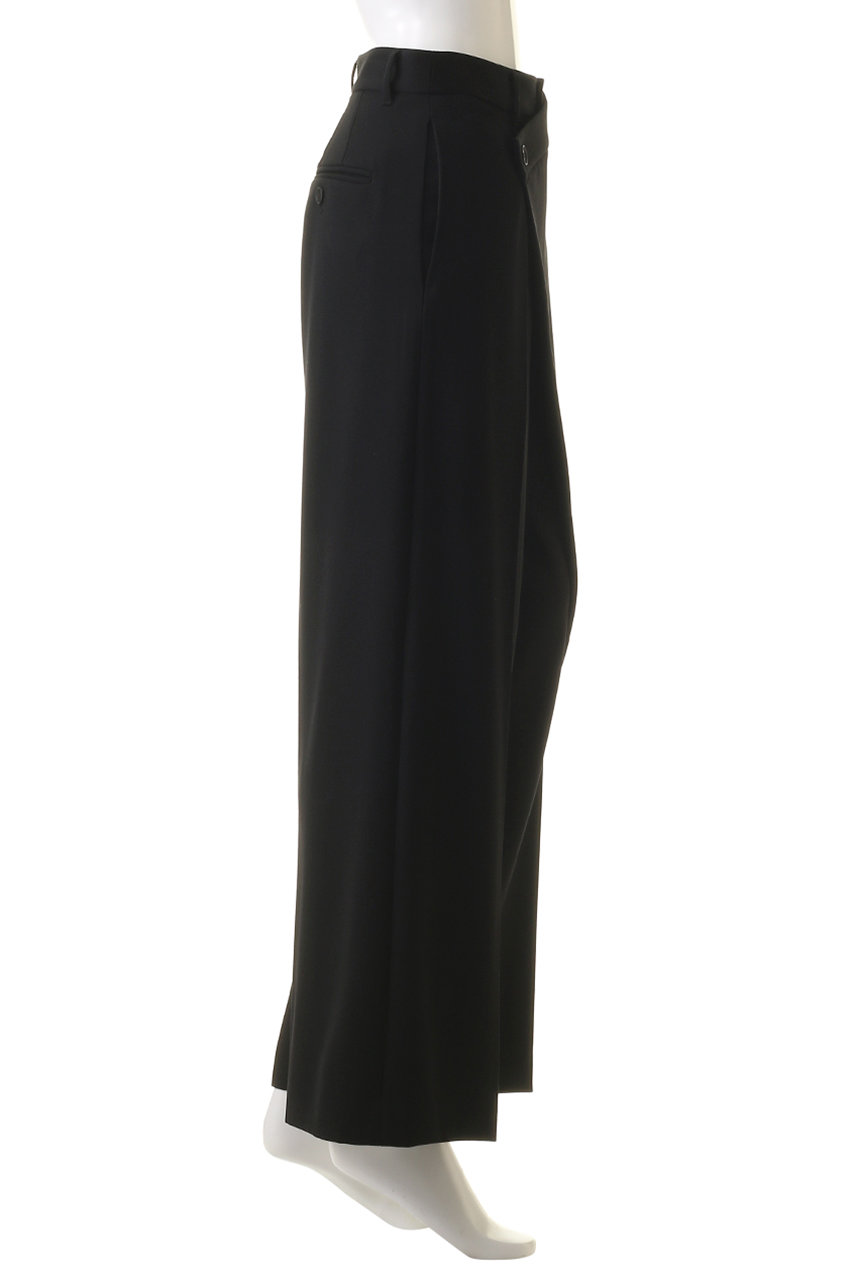 esteta(エステータ)｜ウールギャバジンワイドラップパンツ