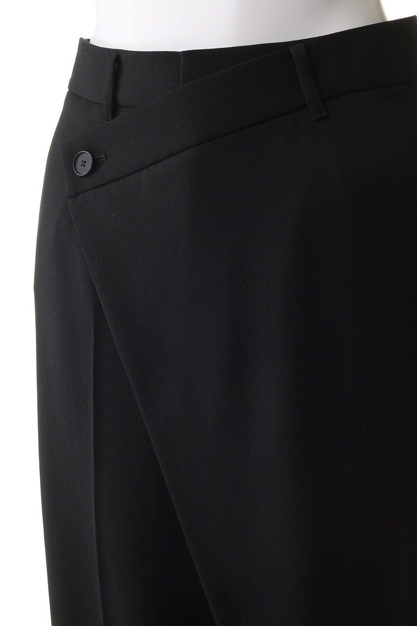 esteta(エステータ)｜ウールギャバジンワイドラップパンツ