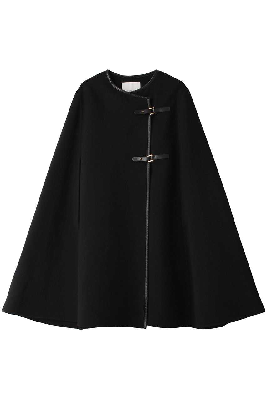 esteta 【小さいサイズ】MTRウールカシミヤリバーマント (ブラック, 32) エステータ ELLE SHOP esteta 【小さいサイズ】MTRウールカシミヤリバーマント (ブラック, 32) エステータ ELLE SHOP