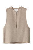 【大きいサイズ】ブラッシュドラムウールベスト