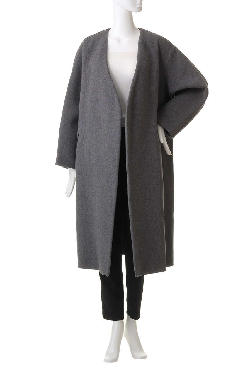 カシミヤ混 Theory リバーコート グレー S カシミヤ混 Theory リバーコート グレー S カシミヤ混 Theory