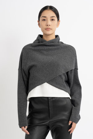 エステータ/estetaの【大きいサイズ】クロスデザインニット(110300/110301)