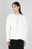 コットンダブルクロス 長袖ブラウス