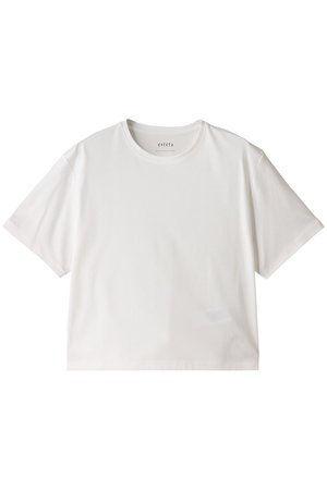 エステータ/estetaの【小さいサイズ】スーピマコットンプレミアムジャージー半袖クロップド丈Tシャツ(110100/110102)