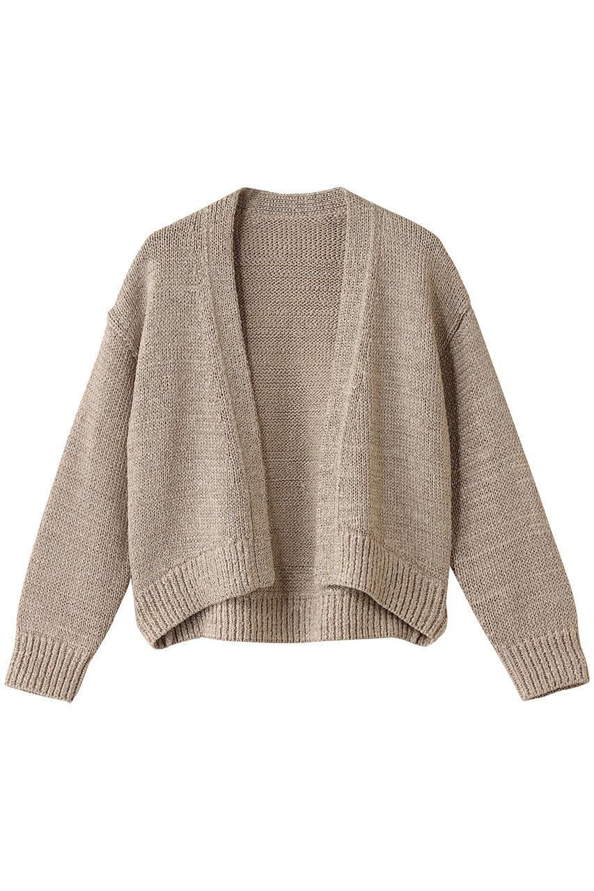 esteta 【小さいサイズ】テープヤーンニットカーディガン (ゴールド, 32) エステータ ELLE SHOP esteta 【小さいサイズ】テープヤーンニットカーディガン (ゴールド, 32) エステータ ELLE SHOP