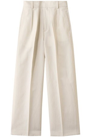 エステータ/estetaのウールリネンタックワイドパンツ(110600/110601)