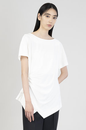 エステータ/estetaのトリアセストレッチクロスタックブラウス(110400/110402)