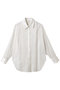 【小さいサイズ】コットンオーガンジー ドレスシャツ エステータ/esteta ホワイト
