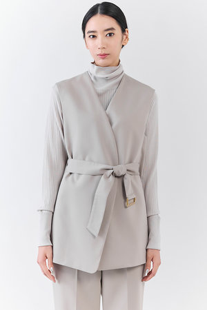 エステータ/estetaの【小さいサイズ】ライトダブルクロス ジレ(110800/110806)