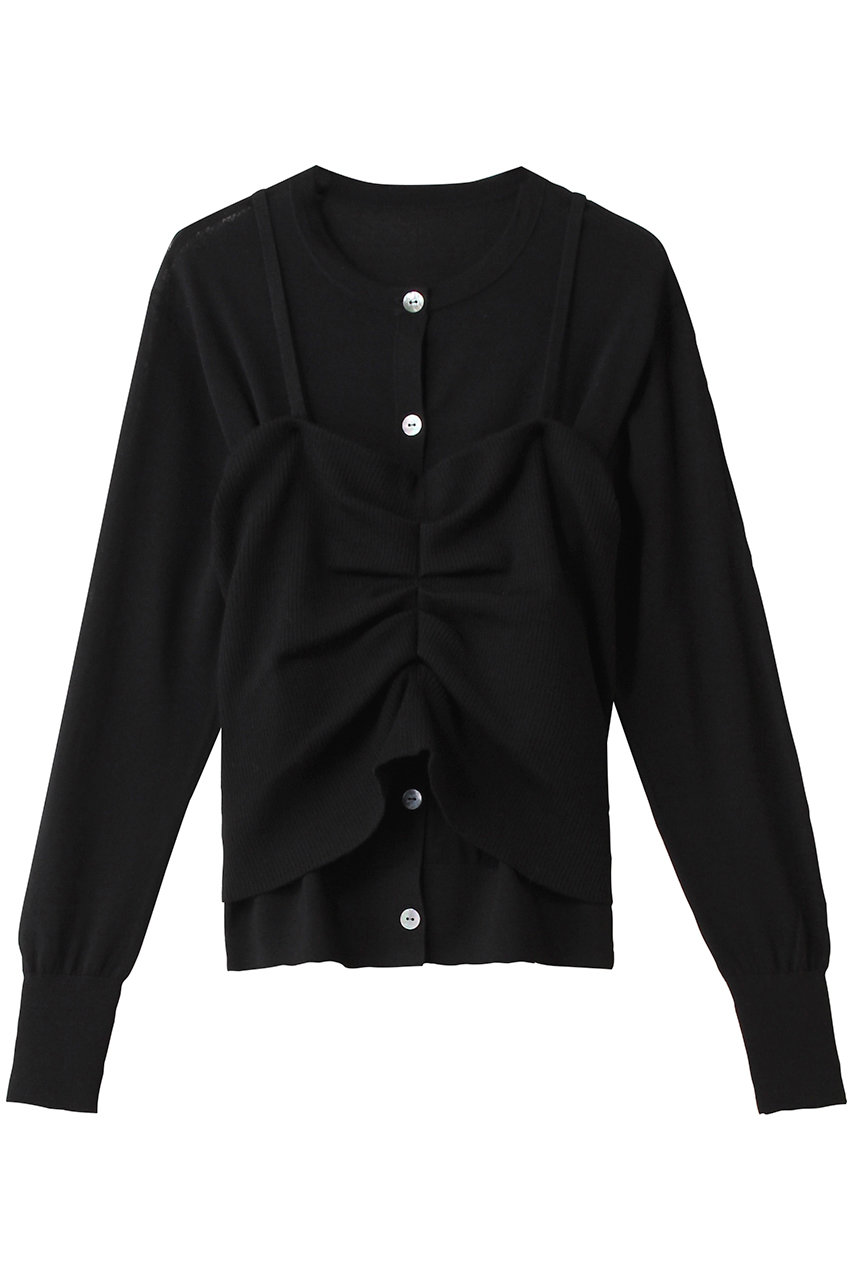 esteta ビスチェカーディガン (ブラック, 38) エステータ ELLE SHOP esteta ビスチェカーディガン (ブラック, 38) エステータ ELLE SHOP