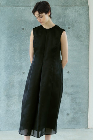 エステータ/estetaの【小さいサイズ】ライトシルクタフタ シアーコンビ ワンピース(110500/110503)