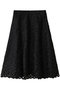 ジオメトリックレース スカート エステータ/esteta ブラック