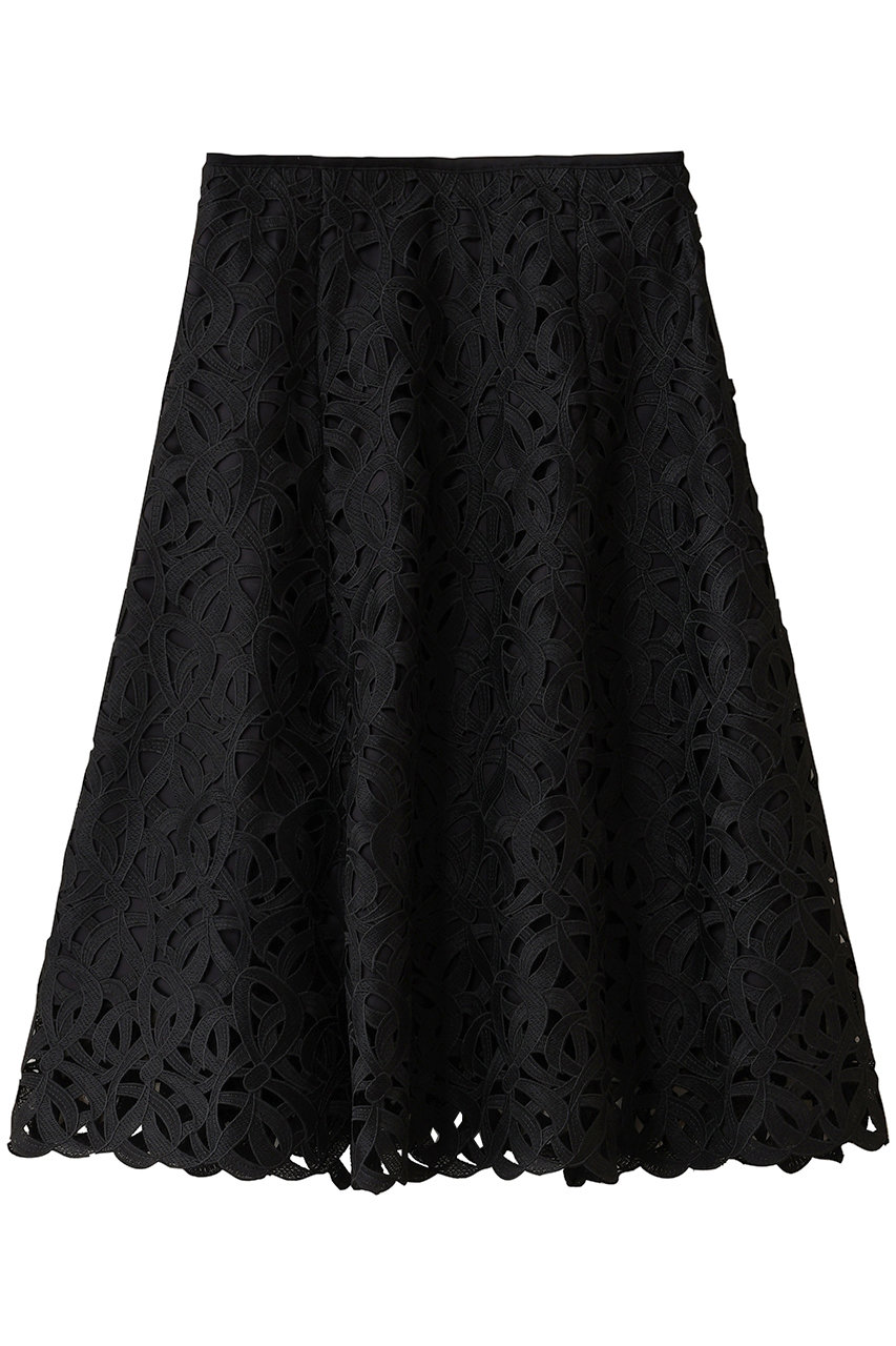 esteta 【小さいサイズ】ジオメトリックレース スカート (ブラック, 34) エステータ ELLE SHOP esteta 【小さいサイズ】ジオメトリックレース スカート (ブラック, 34) エステータ ELLE SHOP