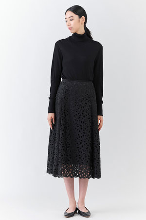 エステータ/estetaの【大きいサイズ】ジオメトリックレース スカート(110700/110703)