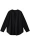 ウールツイルジャージー スリットネック ブラウス エステータ/esteta ブラック