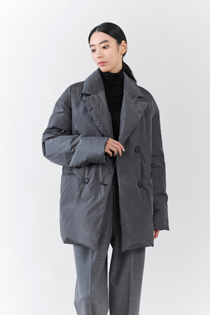 【大きいサイズ】LIMONTAタフタ ダウンコート