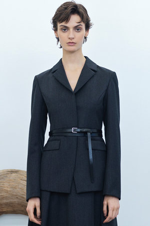 エステータ/estetaの【大きいサイズ】CANONICO カバートクロス ジャケット(110800/110801)