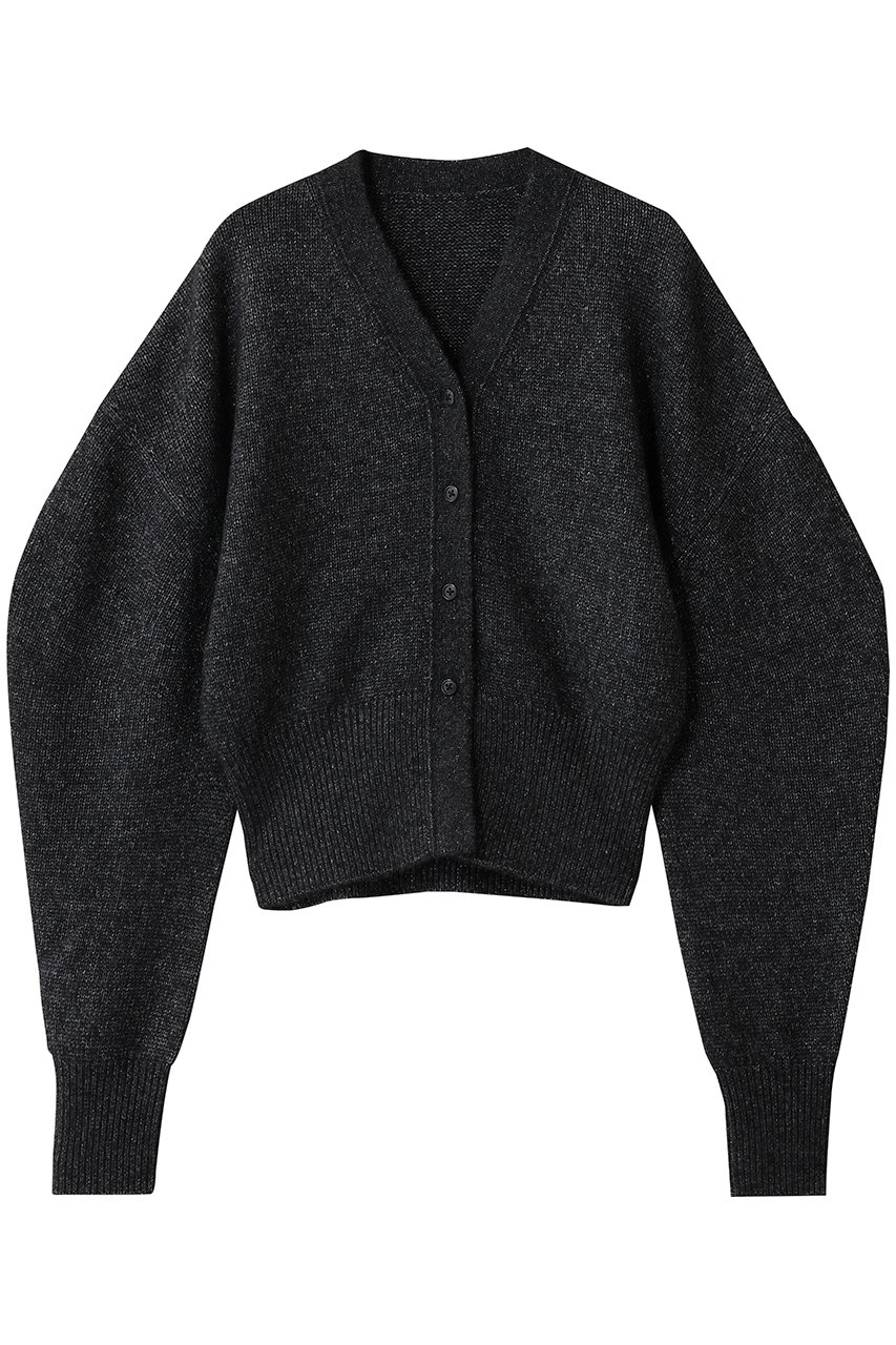 esteta シャイニーカーディガン (スレートグレー, 38) エステータ ELLE SHOP