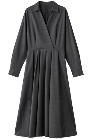 エステータ/estetaの【小さいサイズ】ウールトロドライストレッチ カシュクールシャツ ワンピース(110500/110503)