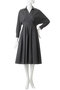 【小さいサイズ】ウールトロドライストレッチ カシュクールシャツ ワンピース エステータ/esteta