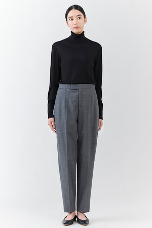 エステータ/estetaの【小さいサイズ】ウールトロドライストレッチ タックテーパード パンツ(110600/110601)