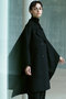 ウールリバー ポンチョ コート エステータ/esteta