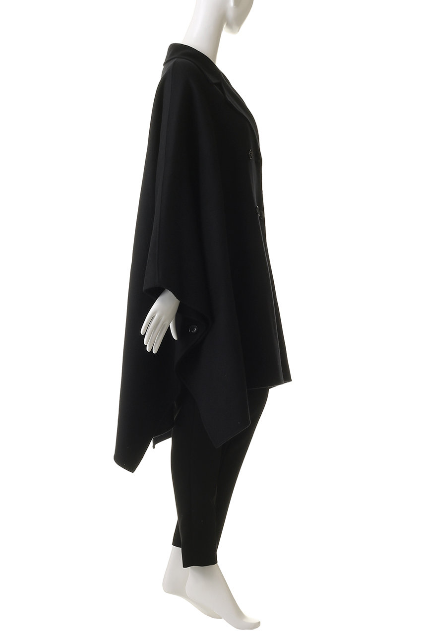 専用出品　ETRE リバーポンチョコート　フリーサイズ　ブラック esteta(エステータ)｜ウールリバー ポンチョ コート/ブラック の通販