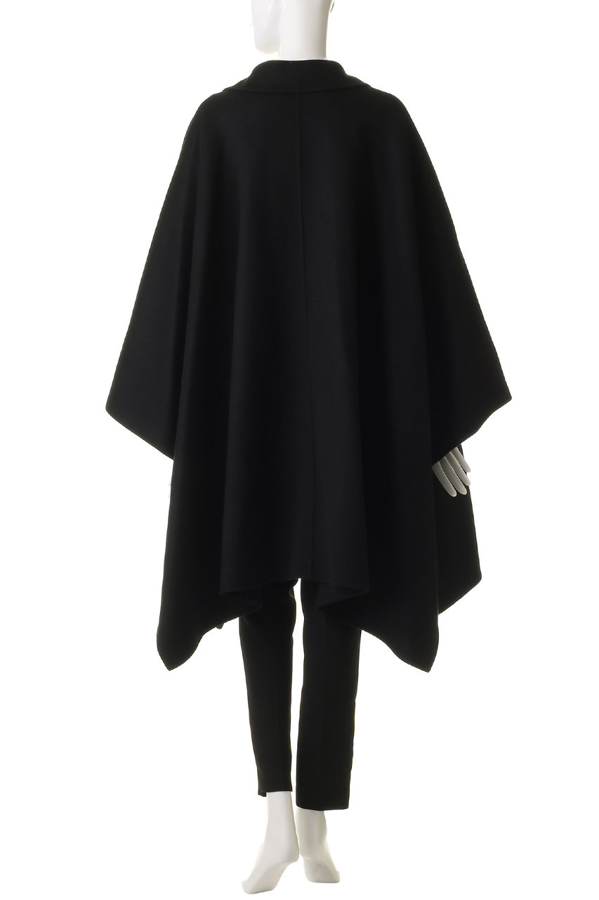 esteta(エステータ)｜ウールリバー ポンチョ コート/ブラック の通販