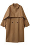 ウールリバー ケープ付き コート エステータ/esteta ベージュ
