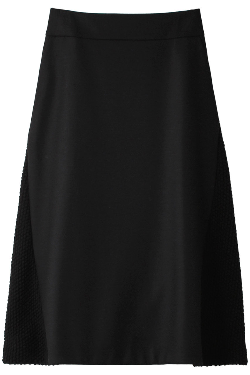ヒューエルミュージアム/hueLe Museumの【STUMBLY】Melton Tweed Combination スカート(ブラック/535-3220911)