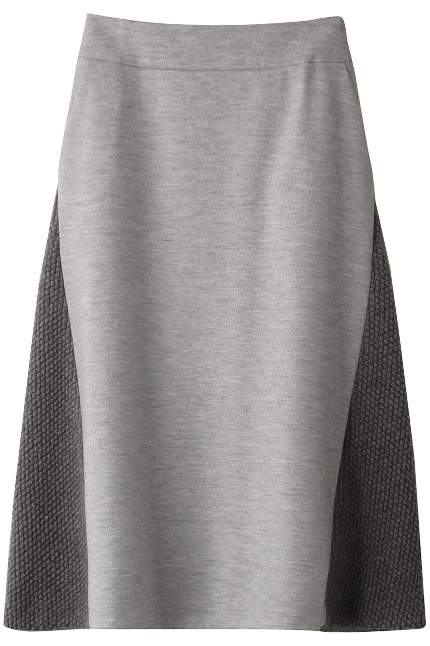 ヒューエルミュージアム/hueLe Museumの【STUMBLY】Melton Tweed Combination スカート(グレー/535-3220911)