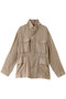 【STUMBLY】Sheer Military Jacket ヒューエルミュージアム/hueLe Museum ベージュ