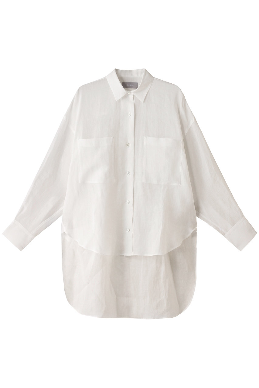 ヒューエルミュージアム/hueLe Museumの【hLM】麻オーバーサイズシャツ(ホワイト/750-4110401)