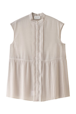 ヒューエルミュージアム/hueLe Museumの【STUMBLY】Sheer Pleated Blouse(110400/110401)