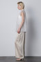【STUMBLY】Sheer Pleated Blouse ヒューエルミュージアム/hueLe Museum